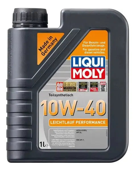 Lubricante Aceite 10W40 Liqui Moly Leichlauf Performance 1lt