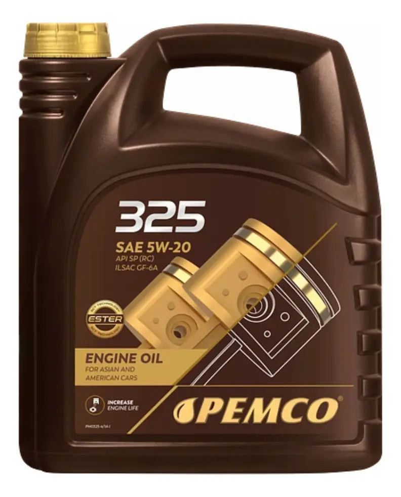Aceite Lubricante 5W20 Pemco Drive 325 Fully Synthetic 4lts