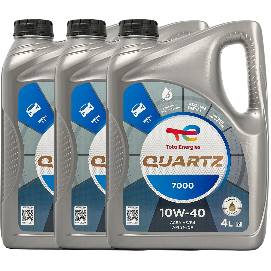 Aceite 10W40 Total Quartz 7000 Diesel Sl/Cf 12lts