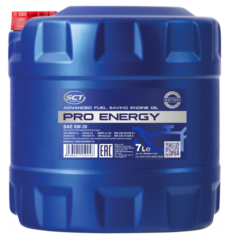 Aceite Motor 5w30 Sct Energy Premium 7 Litros 100% Sintetico