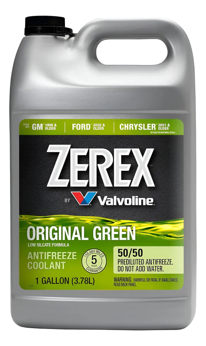 Refrigerante Anticongelante Zerex 50/50 Original Green Americanos 1gl