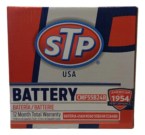 Bateria 45AMP STP / Ns60 55B24R Cca370 L236-An128-A (+ -)