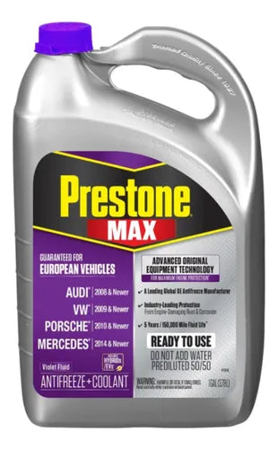 Refrigerante Anticongelante Prestone European Purple Antifreeze/Coolant 50/50 1GL. / 01PRAF6500
