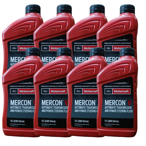 Pack 8 Aceite Caja Automática ATF Mercon V Ford Motorcraft - 946 ML.