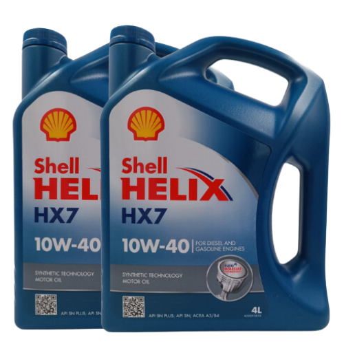 Pack 2 Aceite Motor 10W40 Shell Helix Hx7 Sn/Cf / 8 Lts.
