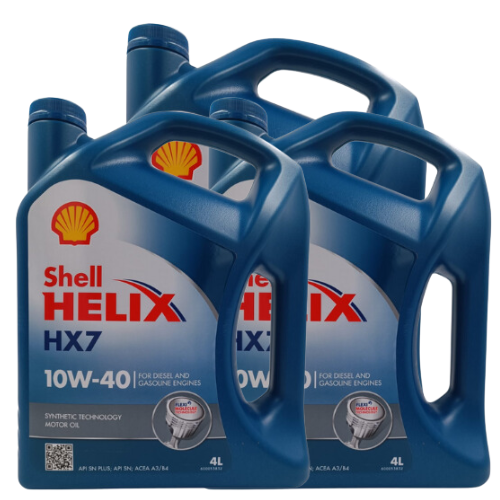 Pack 3 Aceite Motor 10W40 Shell Helix Hx7 Sn/Cf / 12 Lts.