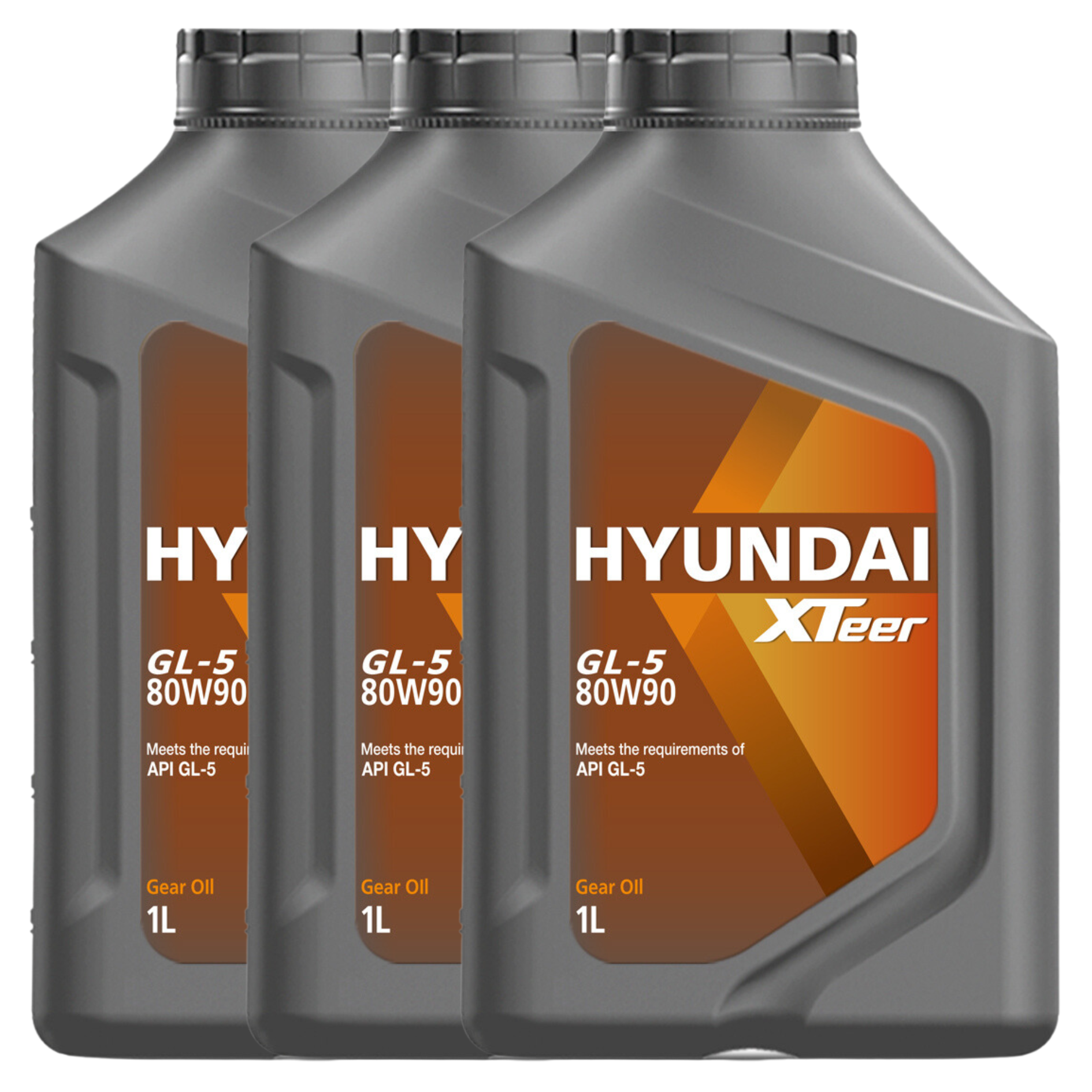 Pack 3 Aceite 80W90 Hyundai Xteer Gl-5 1lt