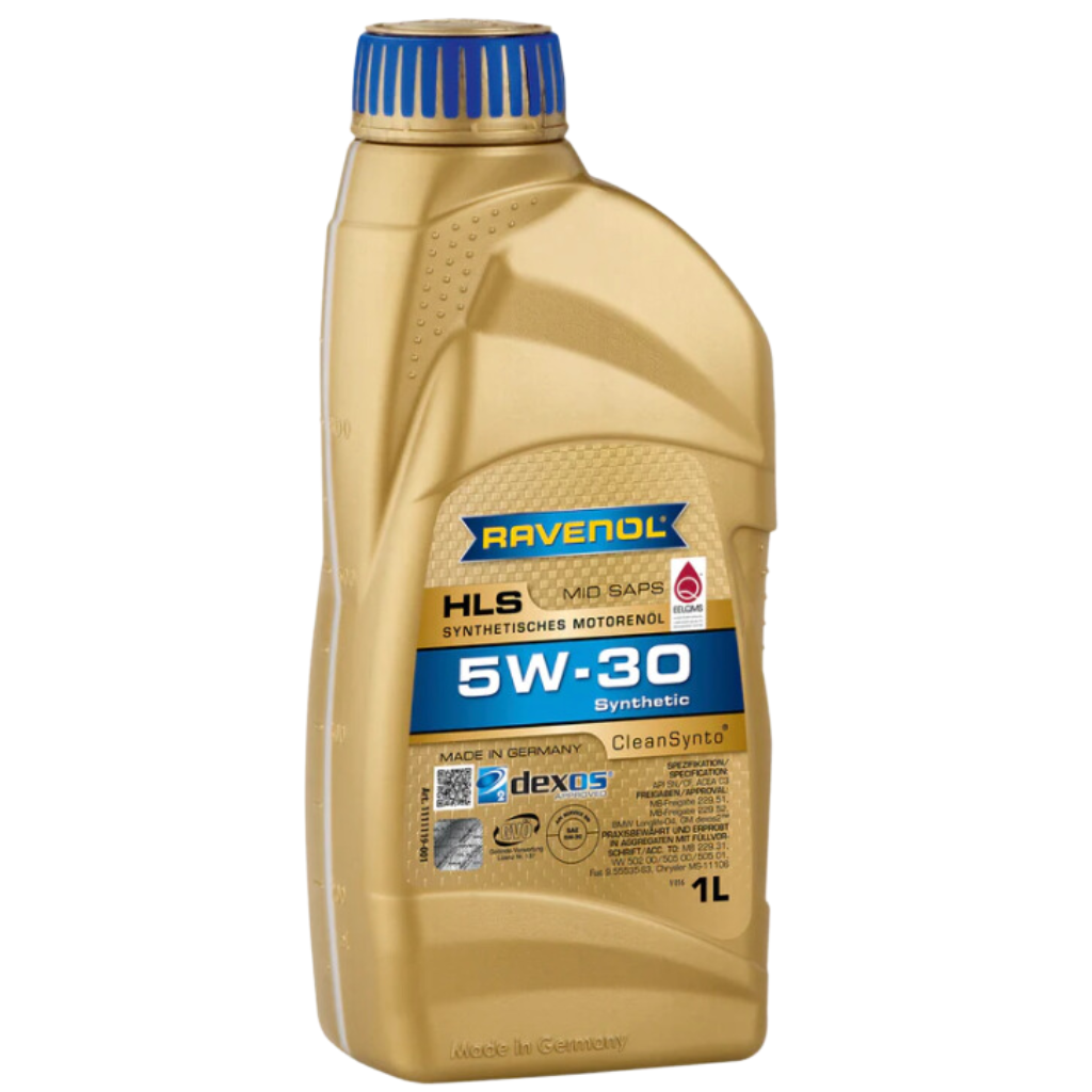 Aceite para Motor 5W30 Ravenol Sintetico HLS - API SN/CF ACEA C3 - 1 Litro