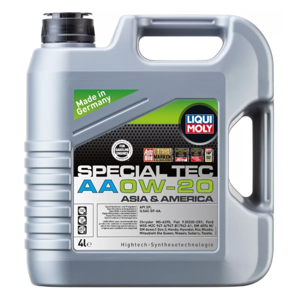 Aceite Para Motor 0w20 Liqui Moly Special Tec Aa 4lts