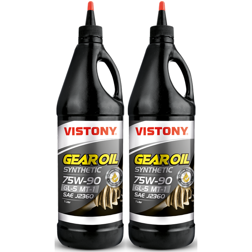 PAck 2 Aceite para Cajas 75W90 Vistony Gear Oil GL-5/MT-1 SAE J2360 Synthetic 1lt