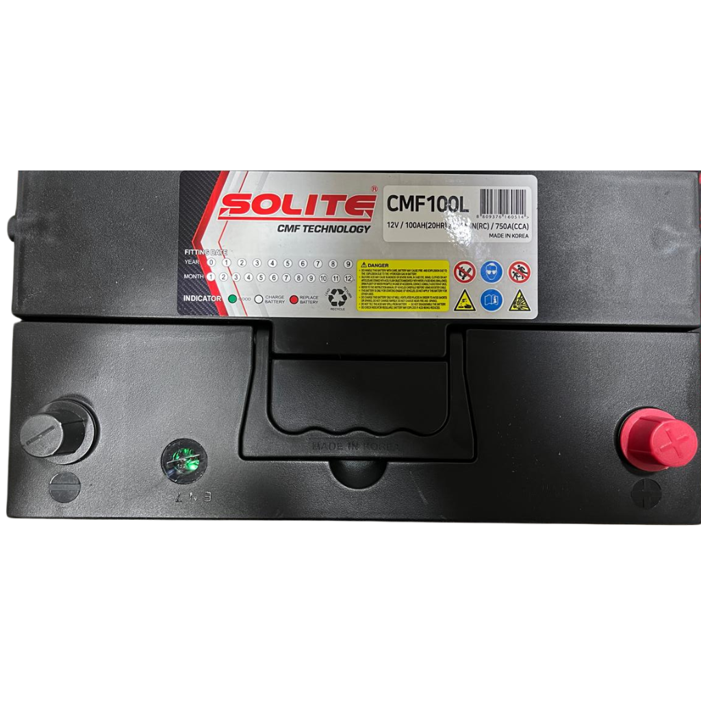 Bateria 100 Amp 750CCA CMF100L Solite (- +)
