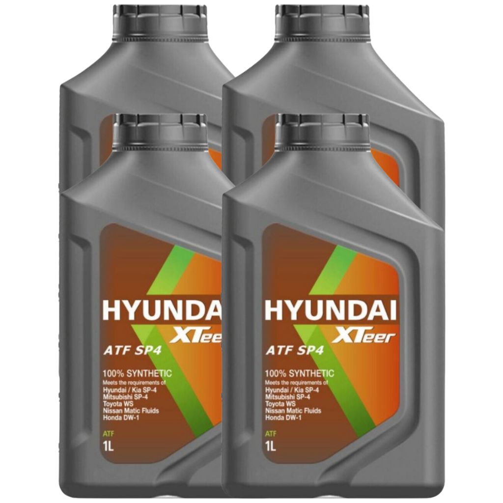 Pack 4 Aceite para Transmisión ATF SP4 Hyundai Xteer - 4 Litros