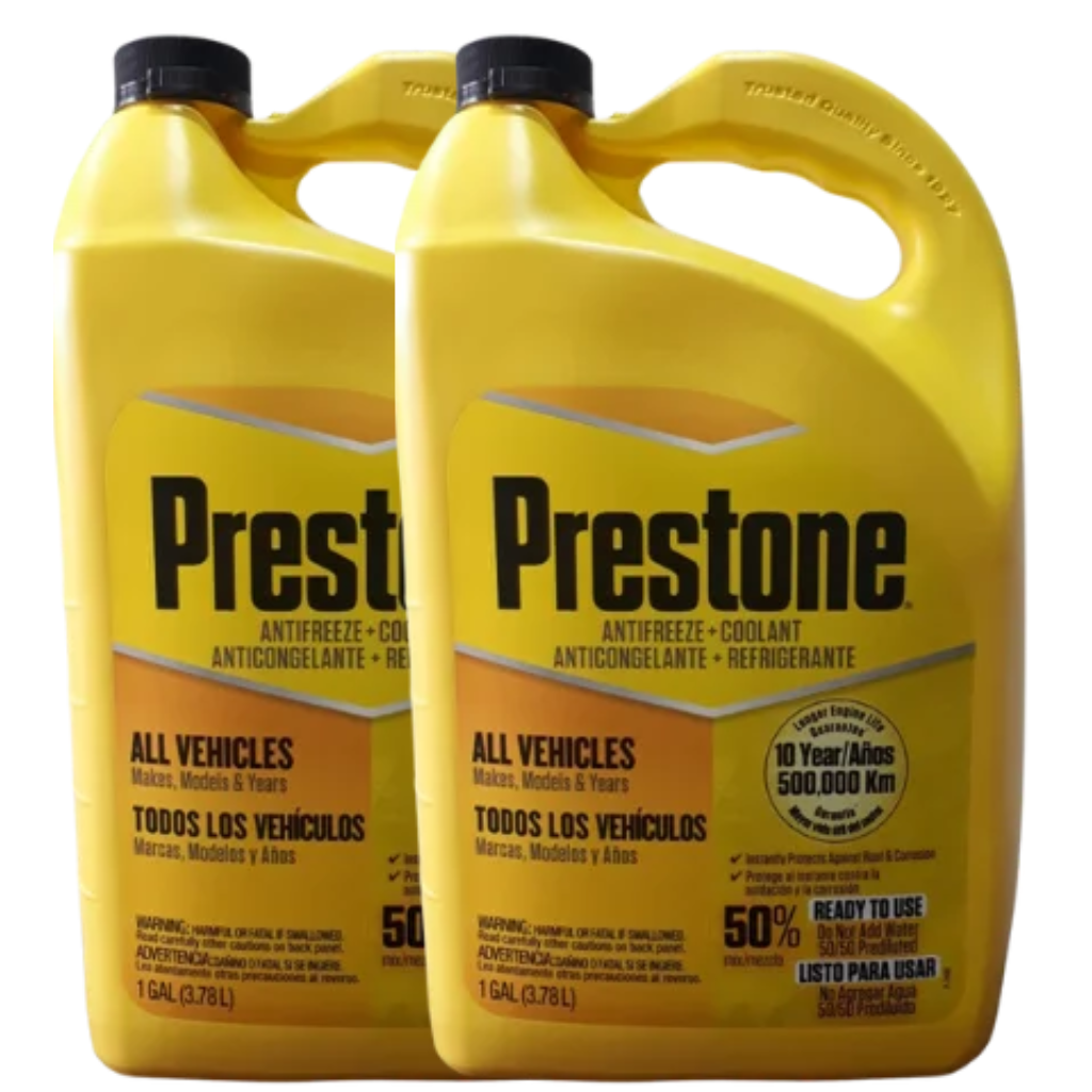 Pack 2 Refrigerante Anticongelante Prestone Extended Life Antifreeze/Coolant 50/50