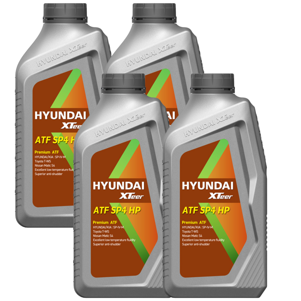 Pack 4 Aceite para Transmisión ATF SP4 Hyundai Xteer - 4 Litros