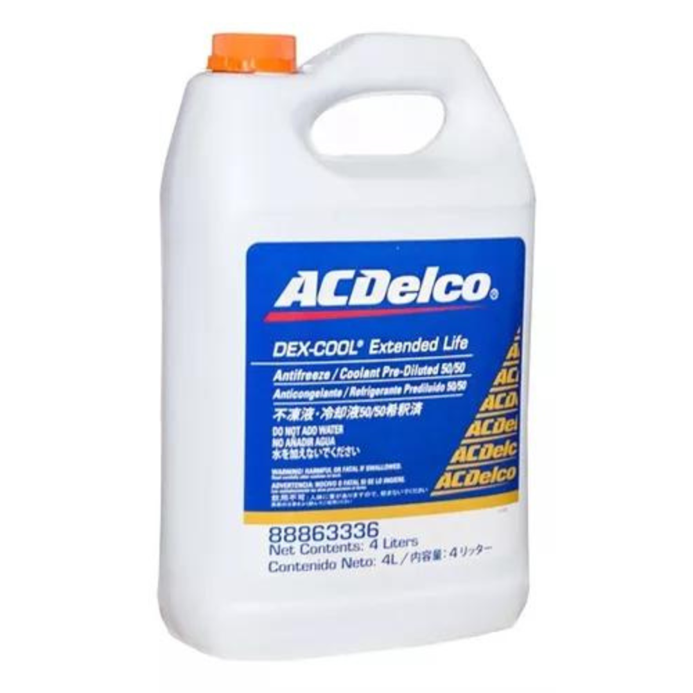 Refrigerante Anticongelante DEX ACDelco Antifreeze Coolant 50/50 4Lts