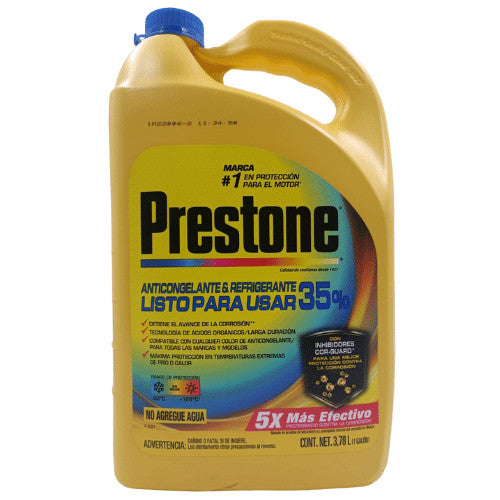 Refrigerante Anticongelante Prestone 35% Antifreeze/Coolant