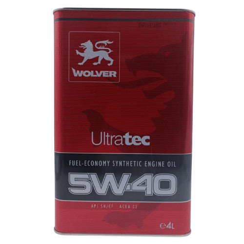 Aceite 5W40 Wolver Ultratec FE Api SI/CF ACEA- C3 4Lts