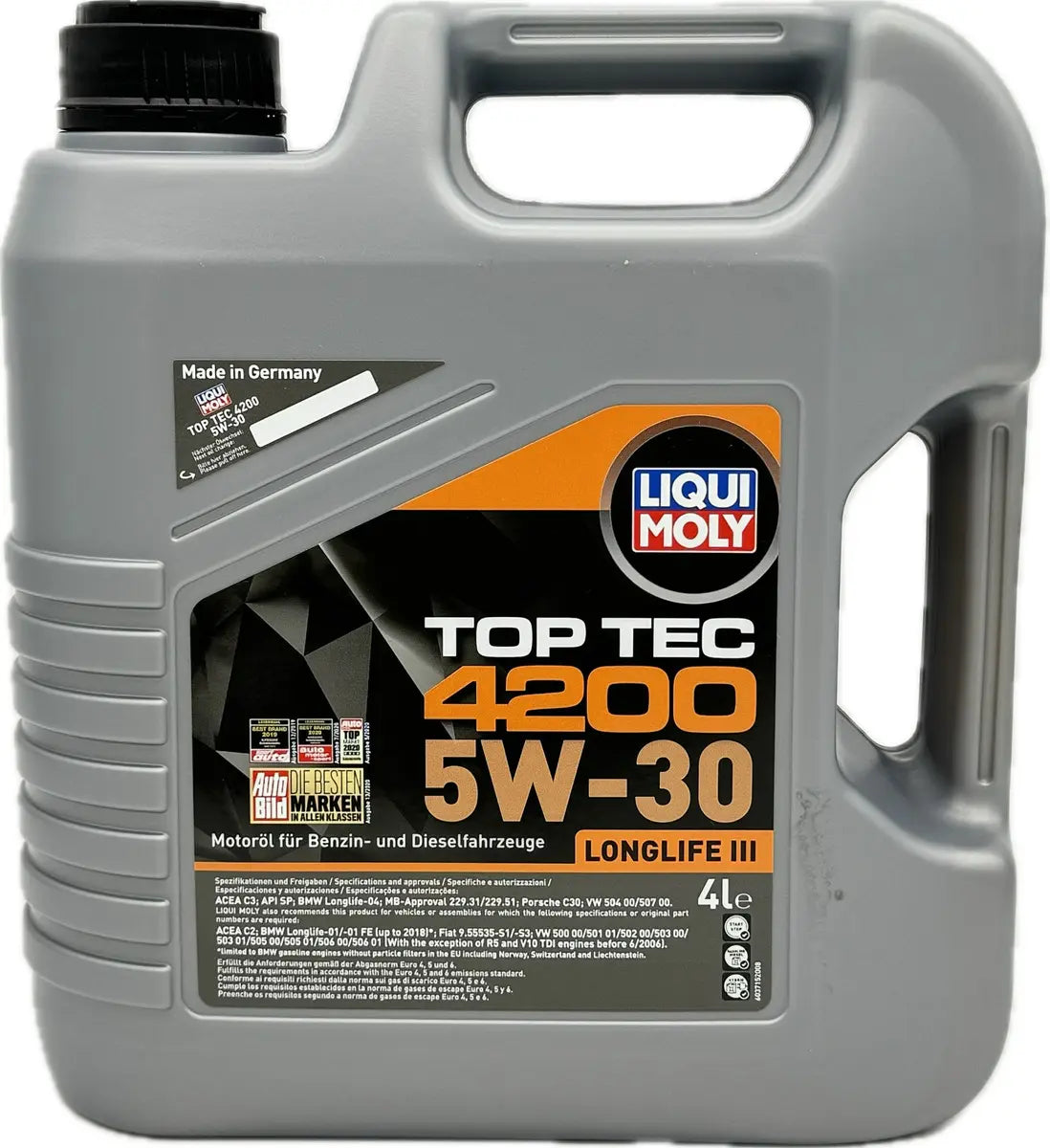 Aceite  Lubricante 5W30 Top Tec 4200 Liqui Moly SN /C3 4lt