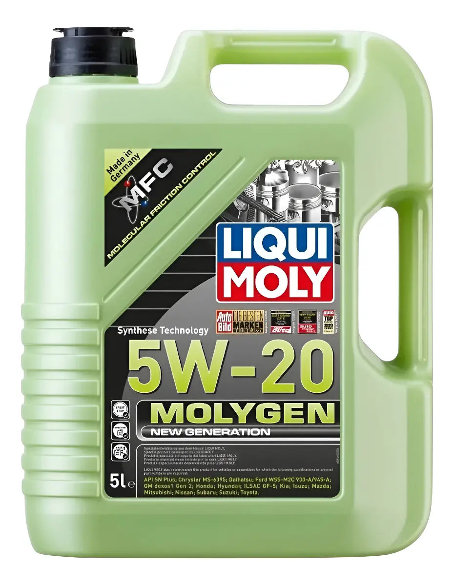 Lubricante Aceite 5W20 Liqui Moly Molygen New Generation 5lts