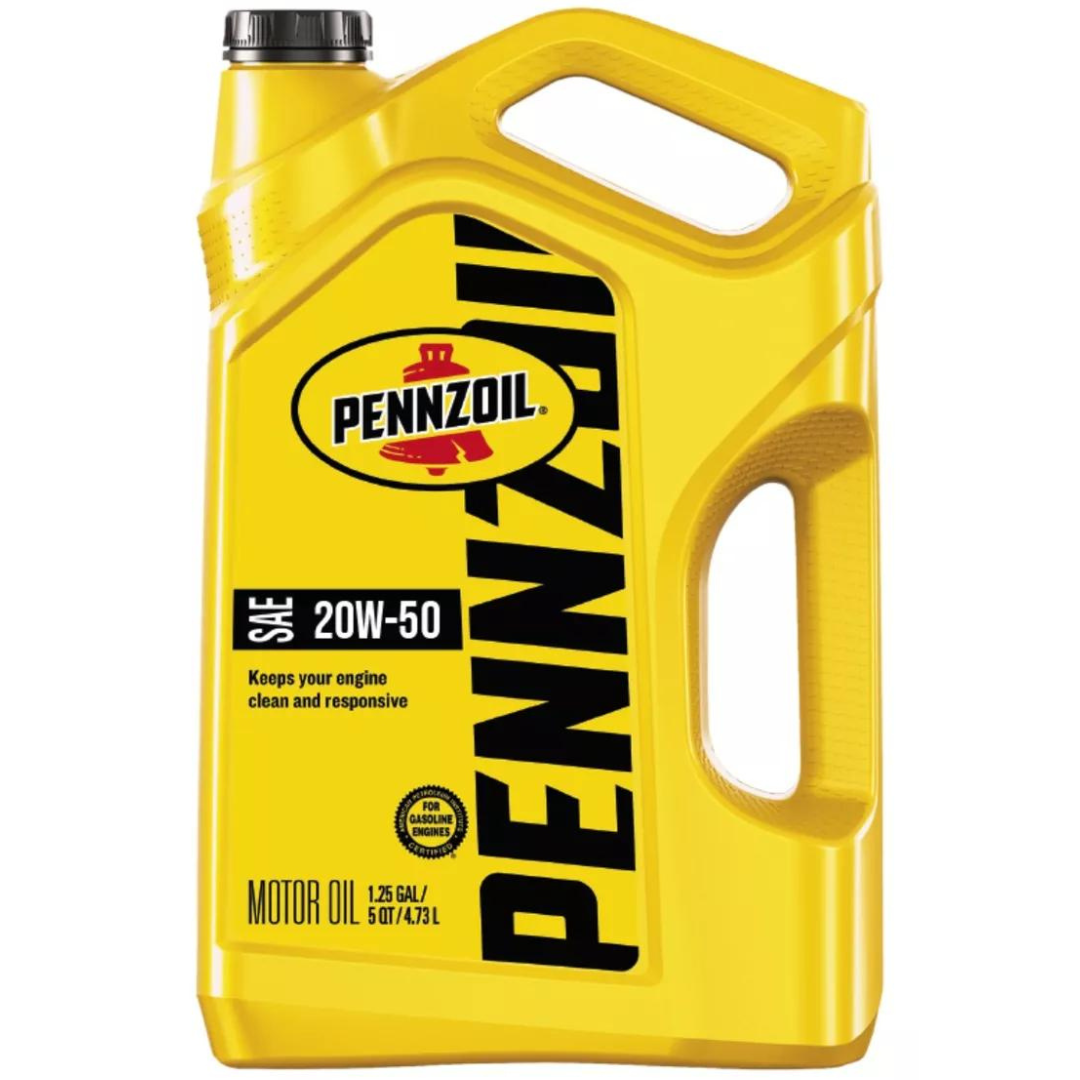 Aceite Para Motor 20w50 Sn Pennzoil 4.73lt