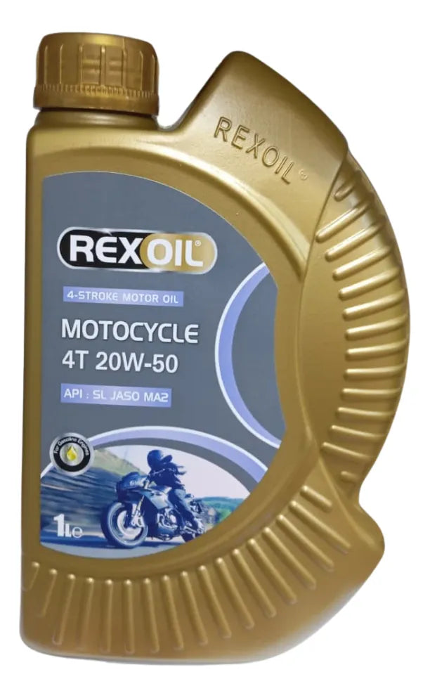 Aceite Lubricante Rexoil 20w50 Motocycle 4t Jaso Ma2 1lt