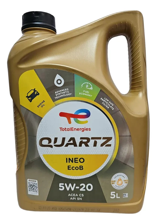 Lubricante Aceite 5W20 Total Quartz Ineo EcOB API SN/ACEA C5 5lt