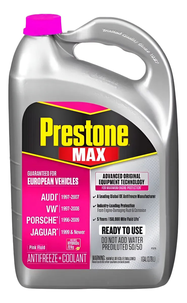 Refrigerante Anticongelante Prestone European Pink Antifreeze/Coolant 50/50 1gl