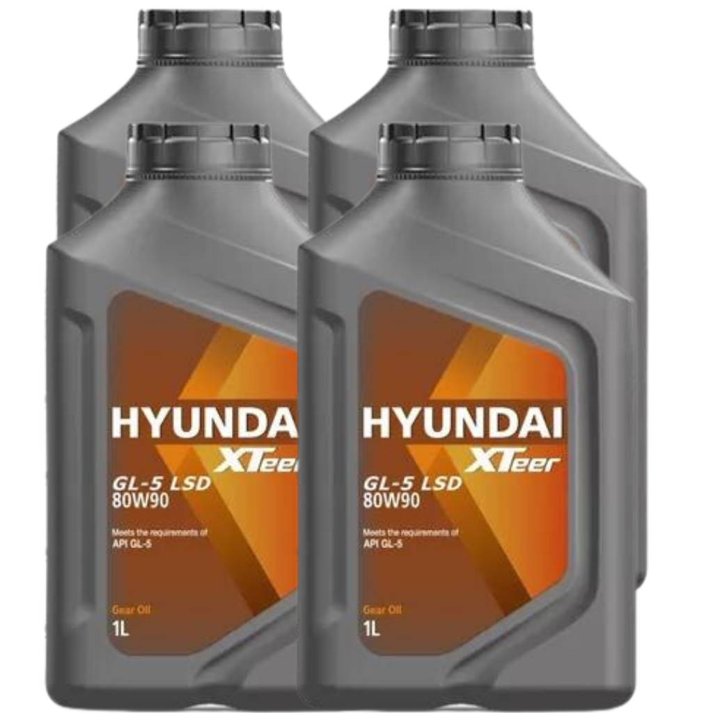 Pack 4 Aceite 80W90 Hyundai Xteer Gl-5 Lsd 1lt
