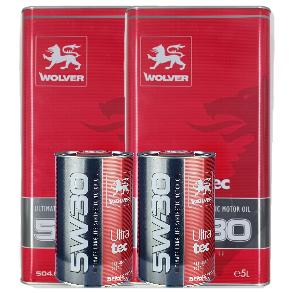 Aceite 5W30 Ultratec SN/CF/C3 Wolver 12lts