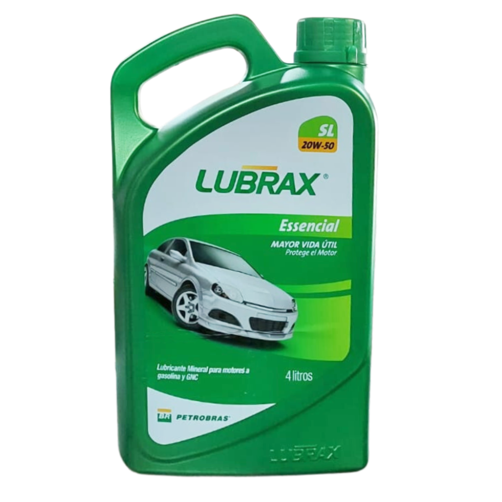 Aceite 20W50 Lubrax Essencial Mineral SL 4lt