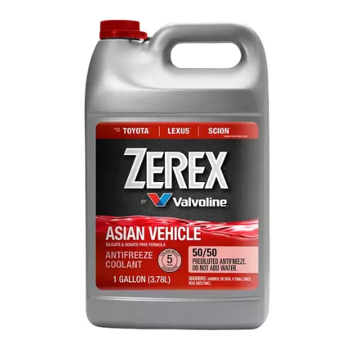 Refrigerante Anticongelante Zerex Vehicule (Autos Asia) Rojo antifreeze coolan 50/50 1GL / 100473115