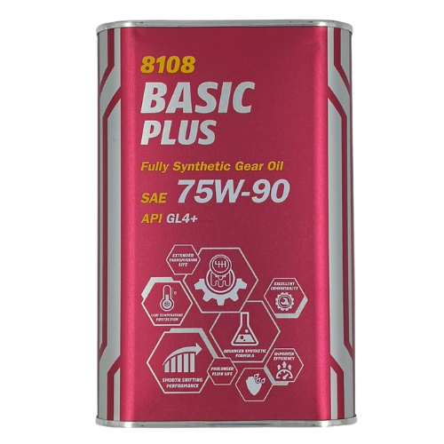 Aceite Mannol 75W90 Basic Plus Full Synthetic Api GL-4+ 1lt